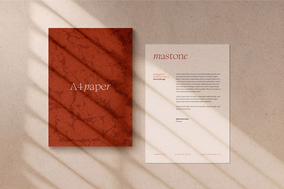 Elegant Stationery Branding Mockup, an Advertising Mockup by Deeplab (Photo 13 of 14)