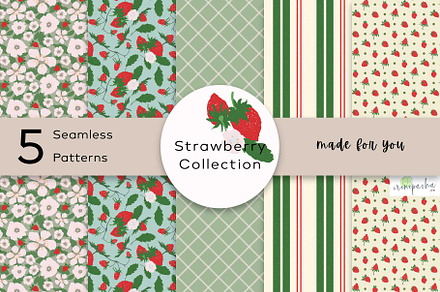 Strawberry Collection Pattern Bundle
