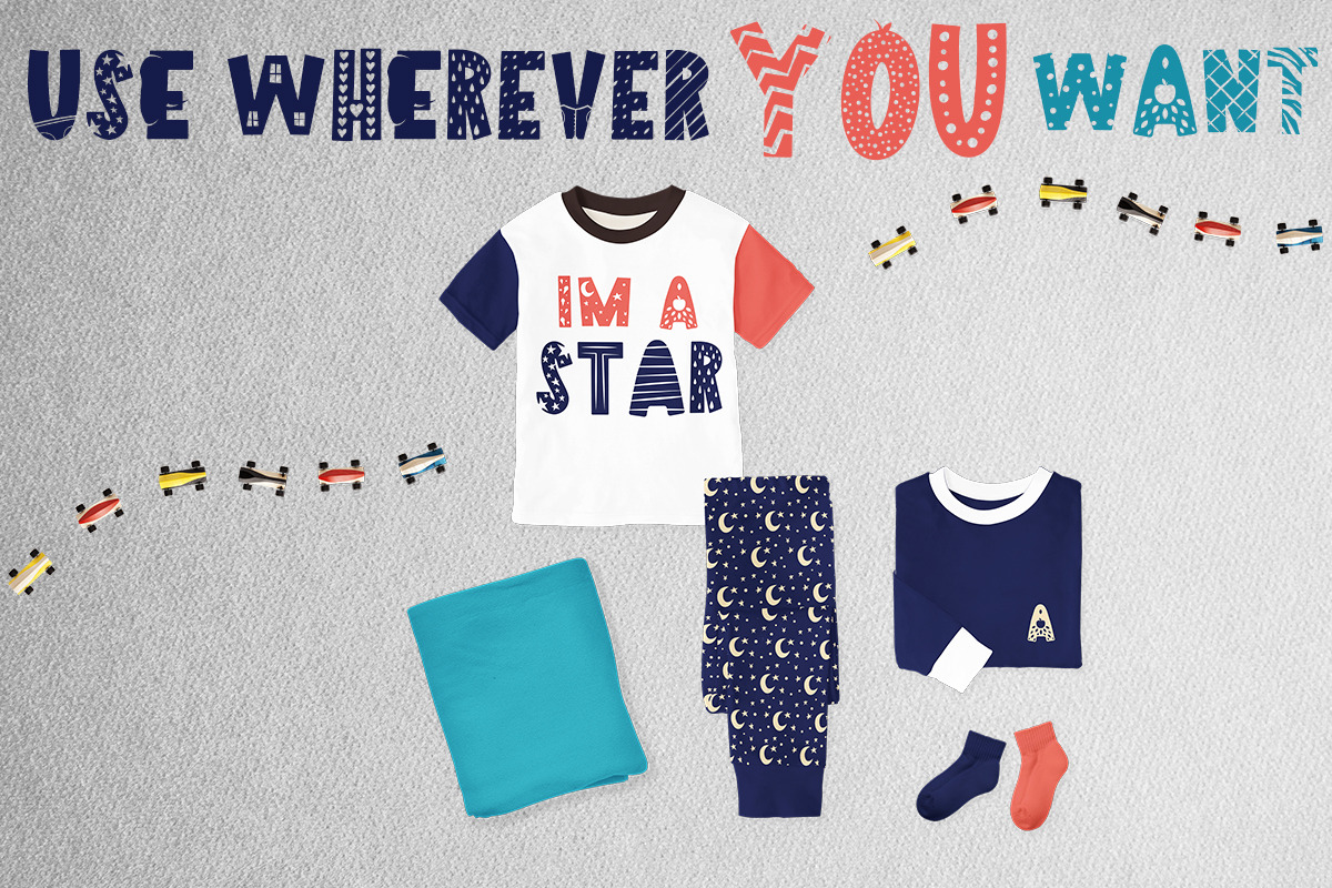 Pencil Case - Scandinavian kids font preview 4