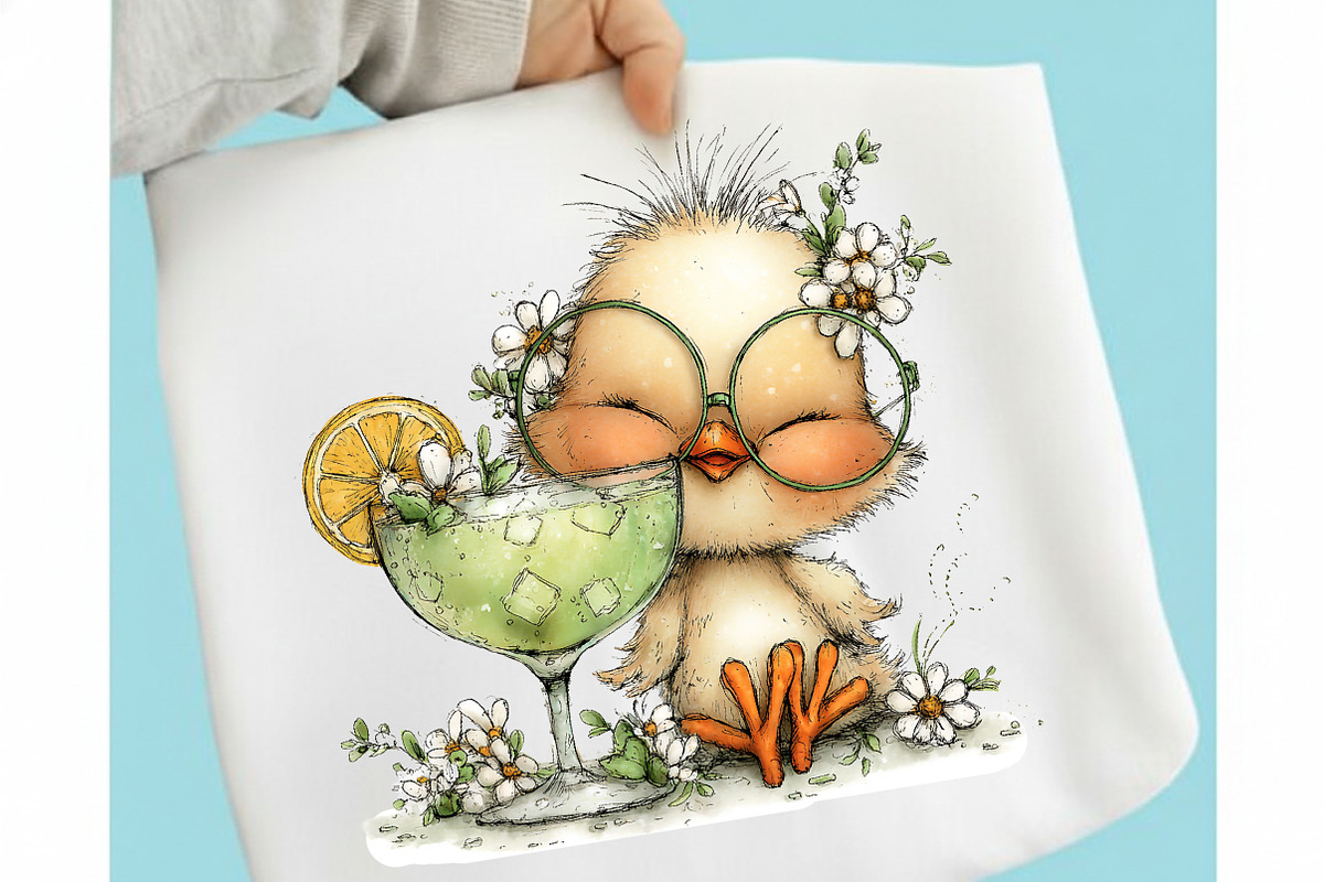 Summer Funny Chick Clipart, an Illustration by designcity5 (Photo 3 of 5)