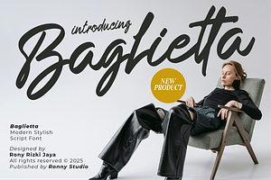Baglietta Modern Stylish Script Font