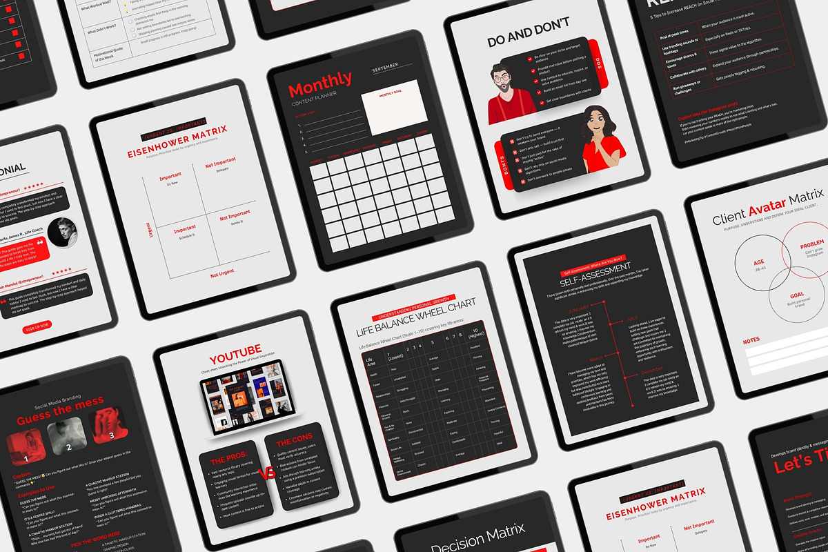 110 pages Ebook & Workbook Canva, a Magazine Template by TheBrightGrap (Photo 4 of 17)