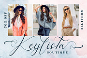 Keylista Script Font LS, a Script Font by GranzCreative (Thumbnail 7 of 16)