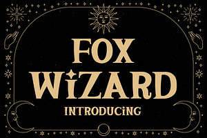 Fox Wizard Font, a Slab Serif Font by Fox7 By Rattana
