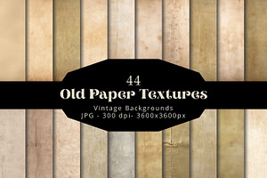 44 Old Paper Vintage Textures