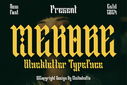 Mekobe - Blackletter Typeface, a Blackletter Font by MaikoHatta (Thumbnail 1 of 7)