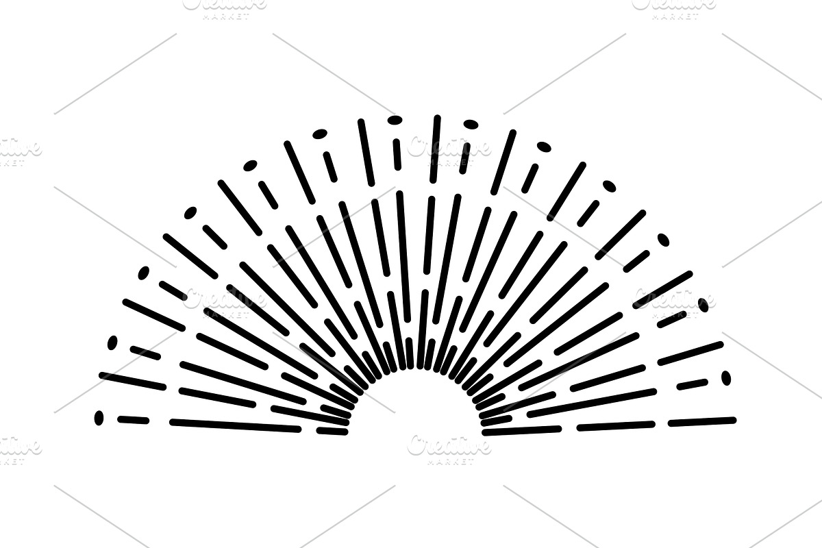 Sunburst firework explosion, an Object Illustration by Things for designers