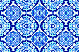 40 Seamless Blue Tile Patterns