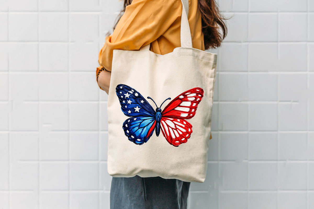 Patriotic American Flag Butterfly Pn, an Illustration by Designworld (Photo 5 of 5)