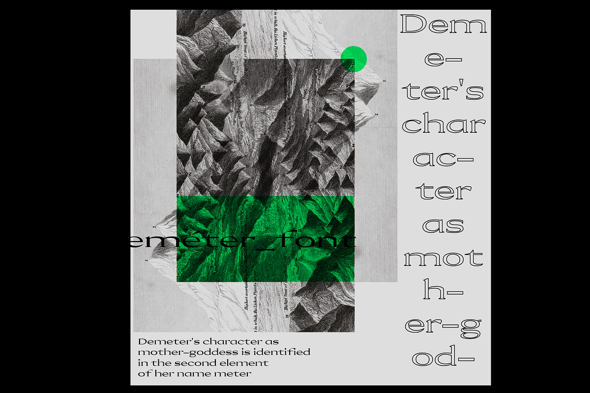 Deméter Font, a Font by yaisalinas (Photo 9 of 9)