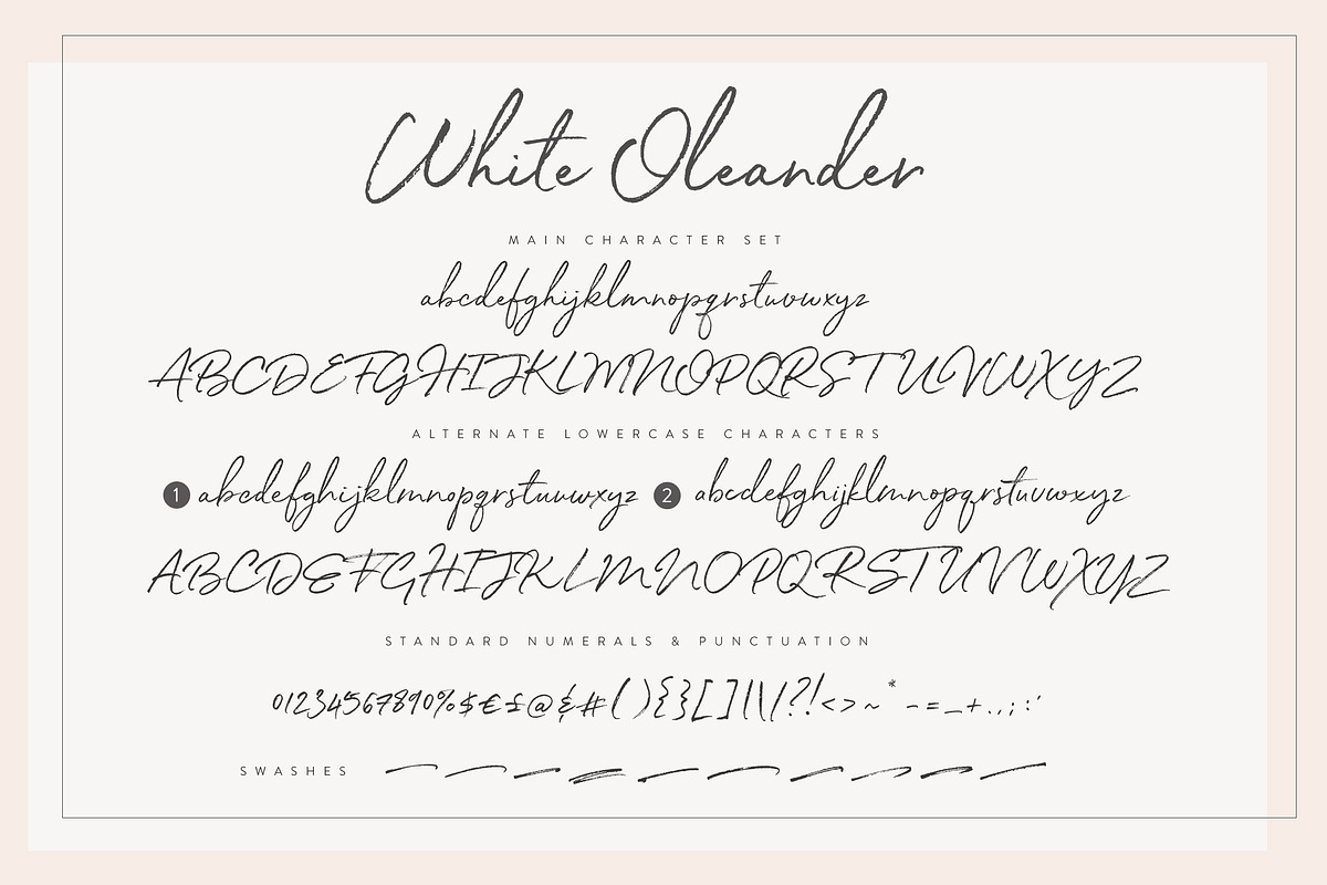 White Oleander Handwritten Font, a Script Font by Nicky Laatz (Photo 16 of 16)