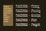 Degres - Psychedelic Display Family, a Serif Font by Holyline Design (Thumbnail 2 of 14)