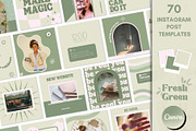 Green Social Media Templates Canva, a Social Media Template by Boltik Studio (Thumbnail 1 of 10)