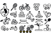 Active Sports Icon Vector Set, an Illustration by designvectx (Thumbnail 3 of 3)