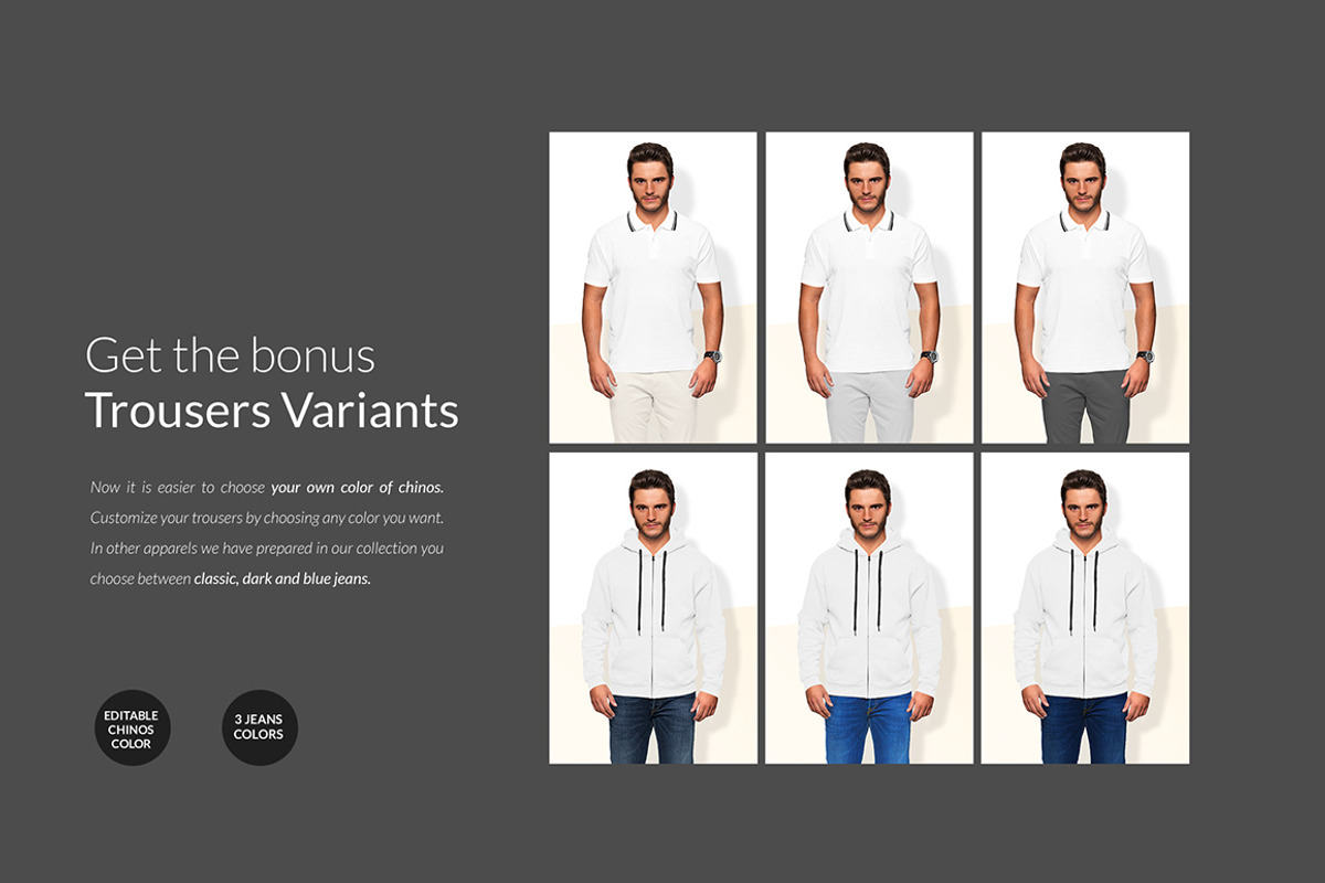 Men Hoodie Mock-ups Set FREE DEMO, a Books & Magazine Mockup by Apparel_Mockups (Photo 17 of 25)
