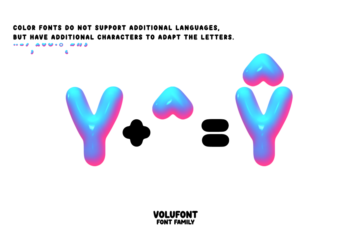 VOLUFONT. 3D OTF SVG Fonts, a Symbol Font by Luxfont (Photo 6 of 14)