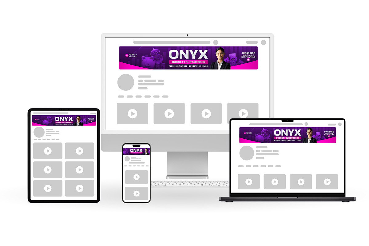 Finance YouTube Banner Template, a Social Media Template by Vaughn Studios (Photo 3 of 5)