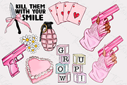 Boss Babe Clipart Set, a Decorative Illustration by The GG Shop (Thumbnail 2 of 15)