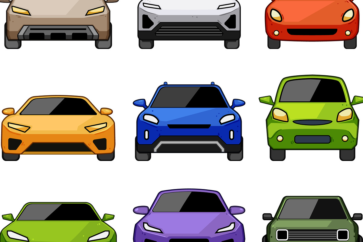 Diverse cartoon vehicles presenting, an Object Graphic by pikepicture (Photo 3 of 3)