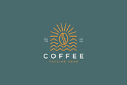River Coffee Bean Logo Cafe Shop, a Branding & Logo Template by Signatoro (Thumbnail 1 of 2)