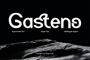 Gasteno - Experimental Unique Font, a Sans Serif Font by QR Design Studio (Thumbnail 1 of 14)