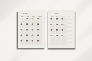 2024 Minimalist Digital Planner