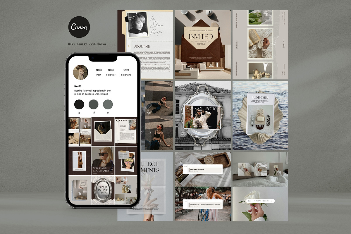 The Warm Suede Collection, a Social Media Template by Pani Temp. (Photo 5 of 15)