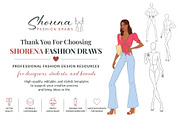 Female Fashion Pose Library, a Person Illustration by Shorena Fashion Draws (Thumbnail 12 of 12)