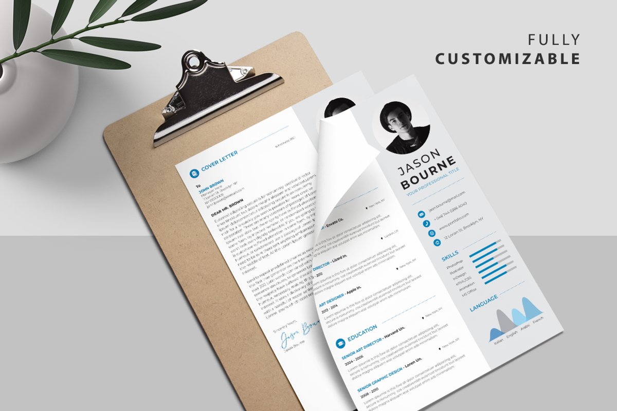 Info-graphic Resume/CV, a Resume Template by UX-group (Photo 3 of 5)