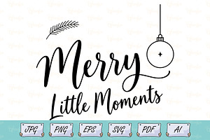 Merry Little Moments Christmas Art