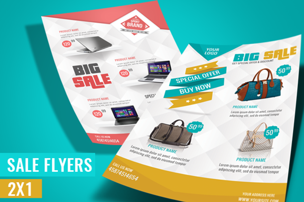 Clean Sale Flyers, a Flyer Template by Nody4Design (Photo 1 of 4)