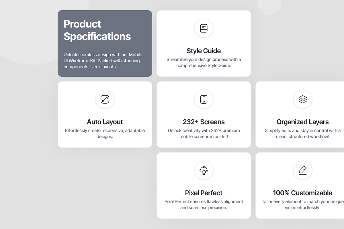 UIblueprint Wireframe Kit (Vol - 01) preview 2
