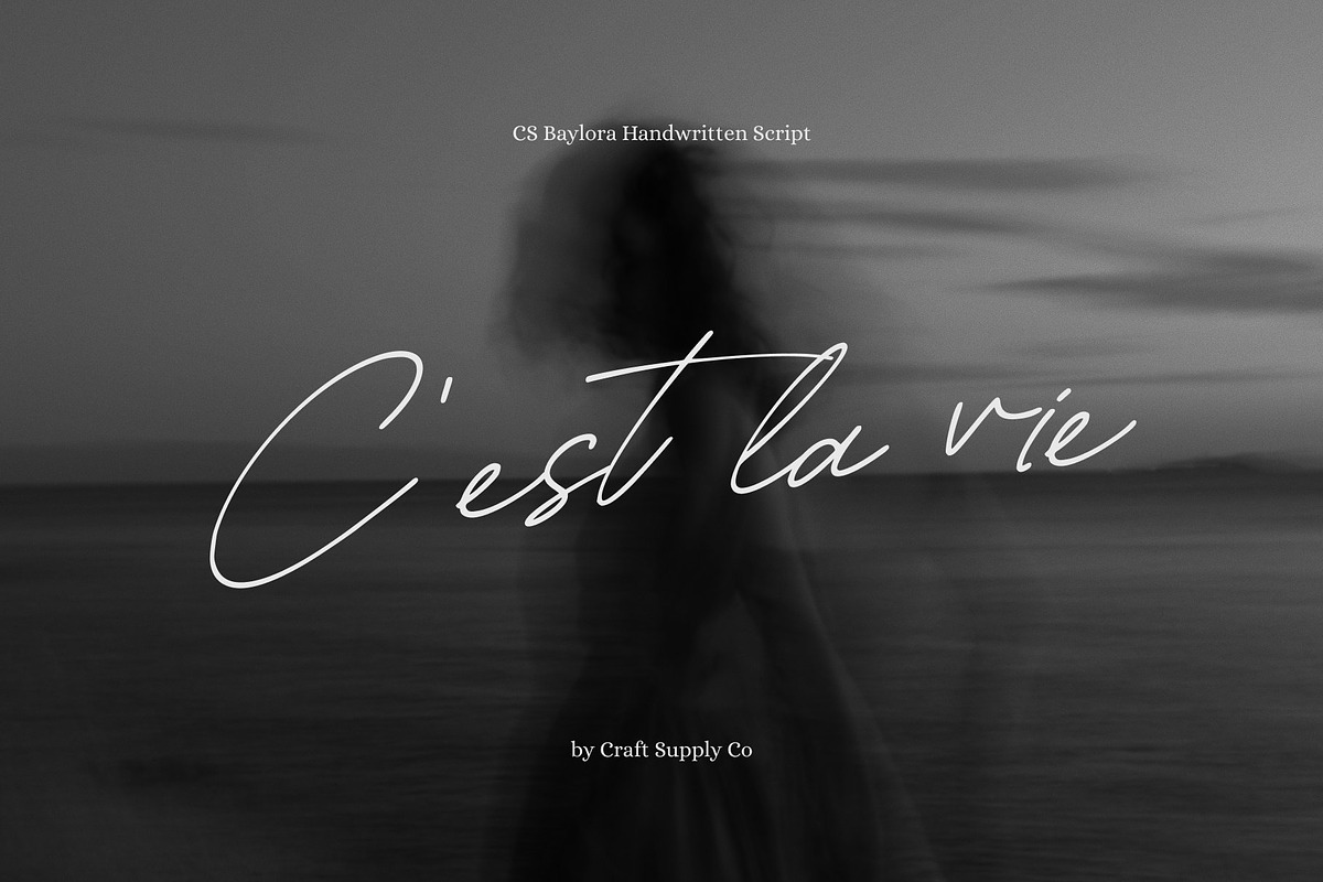 CS Baylora – Signature Script Font, a Script Font by Craft Supply Co. (Photo 5 of 8)