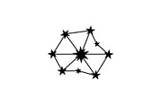 Stars and Constellation Silhouette, a Graphic by Artivon (Thumbnail 3 of 13)