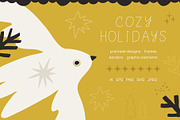 Cozy Holidays | Christmas Clipart, a Decorative Illustration by danceyourlife (Thumbnail 1 of 15)