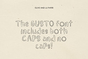 Gusto Bubble Font, a Sans Serif Font by Olive & Lu Paper (Thumbnail 2 of 2)