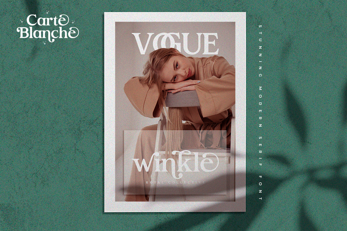 Carte Blanche | Stunning Serif Font, a Serif Font by Pentagonistudio (Photo 3 of 10)
