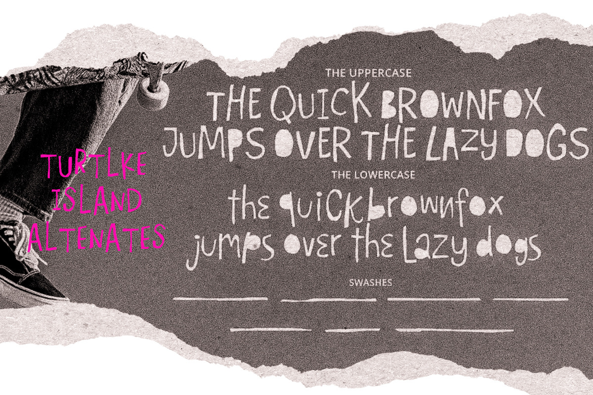 Turtle Island - Hand Drawn Font!, a Handwritten Font by Scratch Design (Photo 9 of 10)