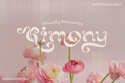 Kimony Display Font, a Font by madeDeduk