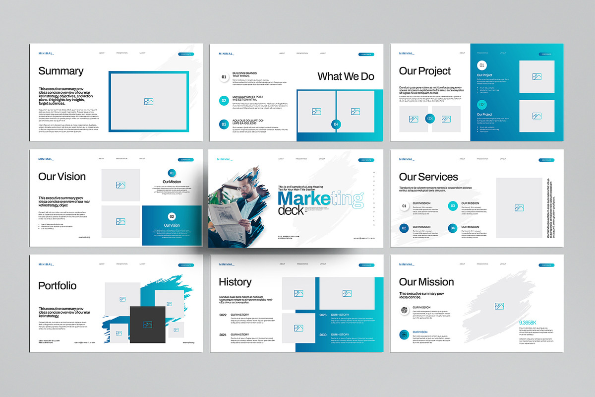 Marketing Deck Presentation Design, a Presentation Template by MightyDesign (Photo 1 of 8)