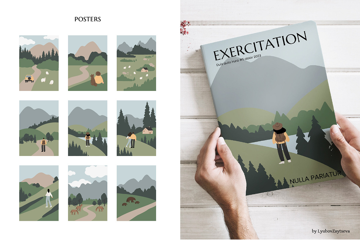 Mountain trip | landscape creator, a Decorative Illustration by LyubovZaytseva (Photo 6 of 16)