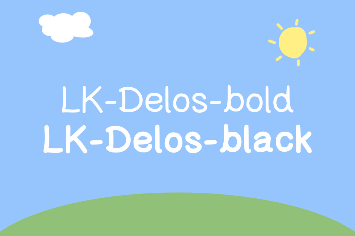 Delos Playful Kids Inspired Font preview 4