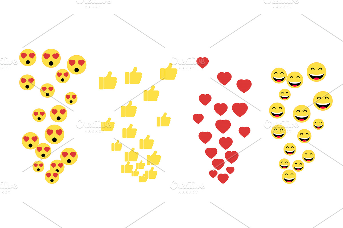 Social media emoji icons floating on, a Technology Illustration by art PVP - market
