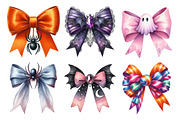 Halloween Coquette Bow Clipart, an Illustration by Daily.Designs (Thumbnail 4 of 5)