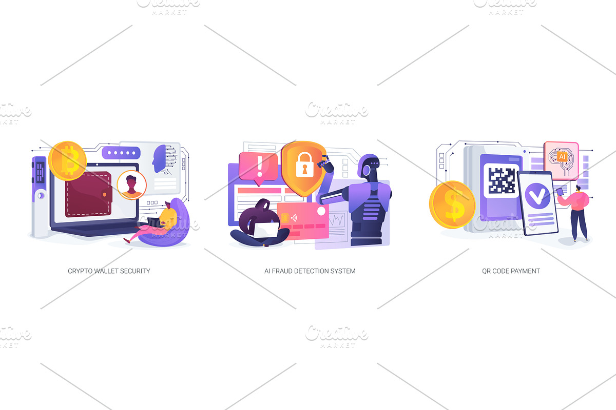Secure Fintech and Payment Tools, a Technology Illustration by Visual Generation