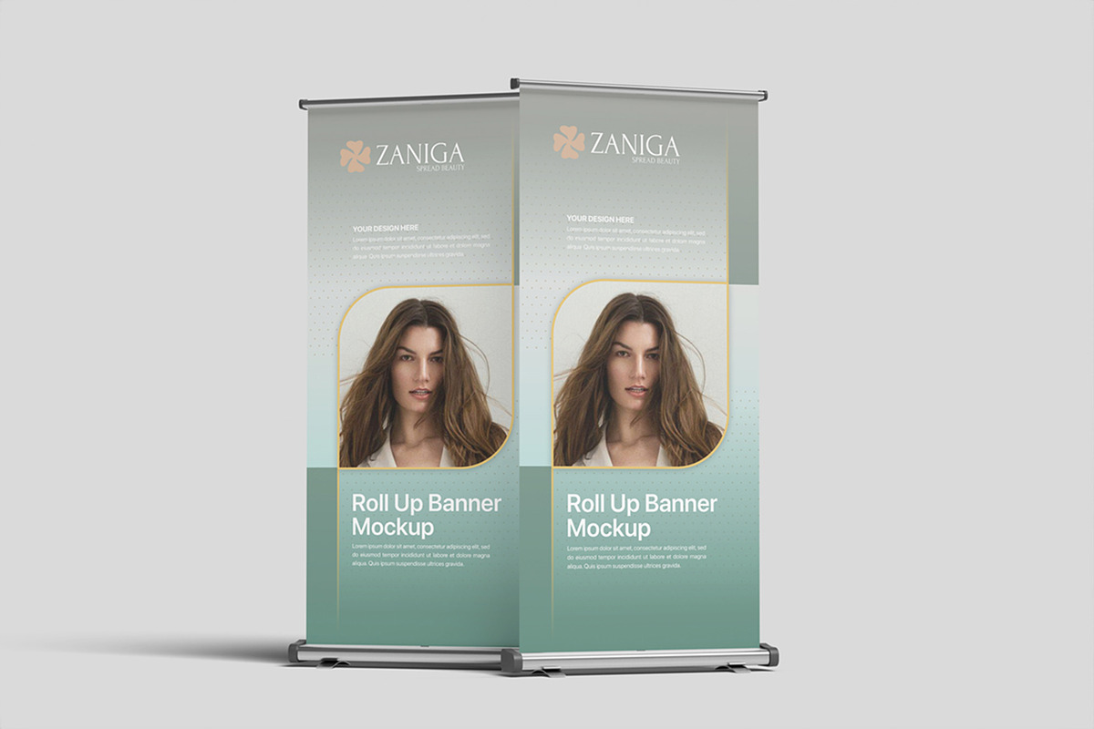 Realistic Roll Up Banner Mockup PSD, an Advertising Mockup by MA-KING_ART (Photo 2 of 5)