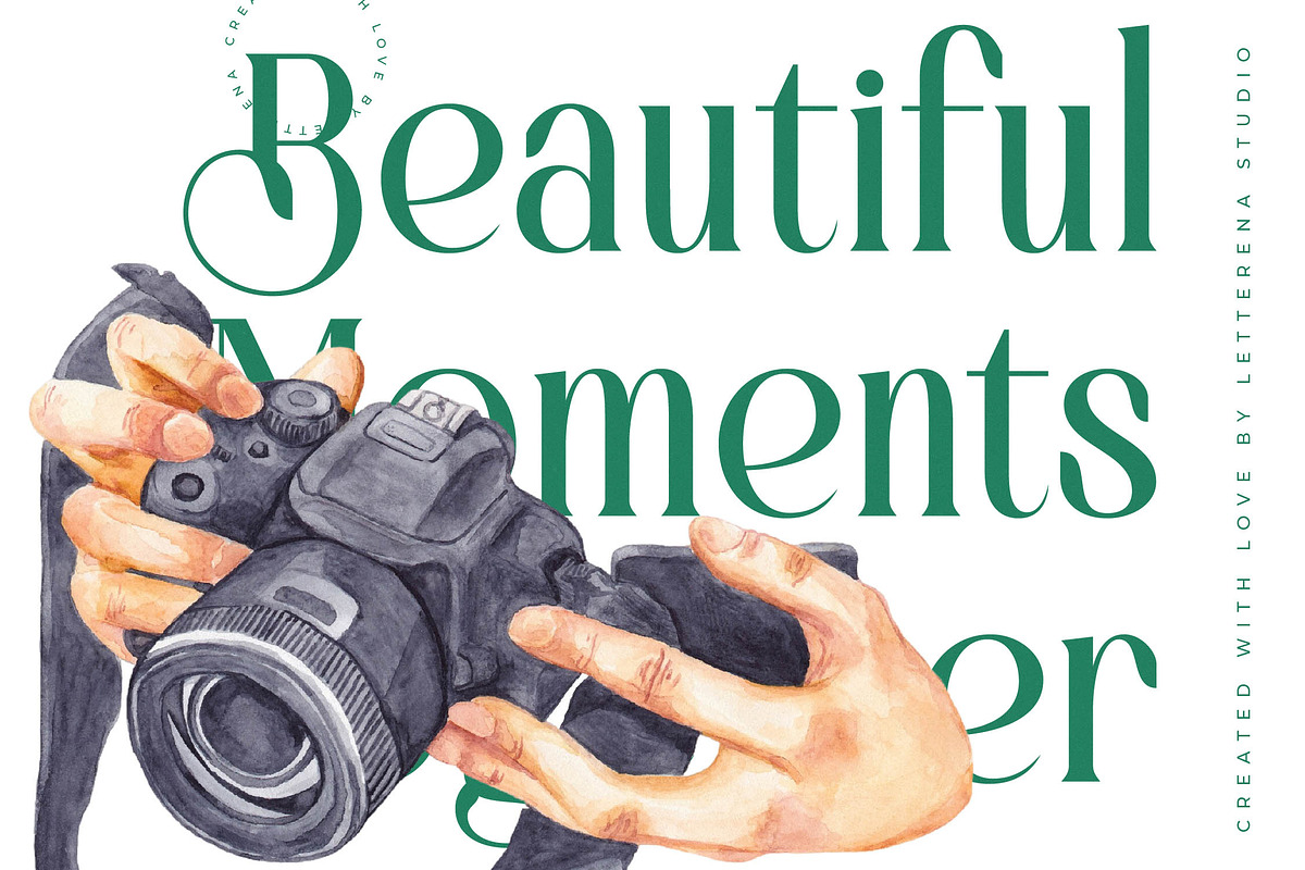 Bastible Modern Serif Font, a Serif Font by Letterena Studios (Photo 3 of 15)