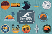 Vintage Beach & Surf Logos Bundle, an Object Illustration by Golden Vision Studio (Thumbnail 1 of 6)