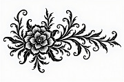 Vintage Flower Ornament Set, an Illustration by Creativeshirt (Thumbnail 11 of 21)