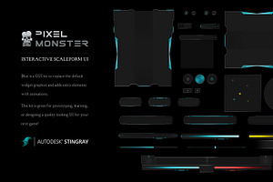 Interactive Scaleform UI Sci-Fi Blue